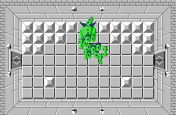 The legend of Zelda - Plan (carte) du niveau 7 de la quête 2 : La petite spirale (Zelda I Nes mini)
