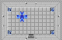 The legend of Zelda - Plan (carte) du niveau 7 de la quête 2 : La petite spirale (Zelda I Nes mini)