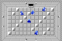 The legend of Zelda - Plan (carte) du niveau 7 de la quête 2 : La petite spirale (Zelda I Nes mini)