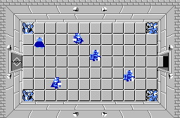 The legend of Zelda - Plan (carte) du niveau 7 de la quête 2 : La petite spirale (Zelda I Nes mini)