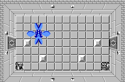 The legend of Zelda - Plan (carte) du niveau 7 de la quête 2 : La petite spirale (Zelda I Nes mini)