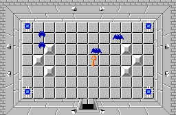 The legend of Zelda - Plan (carte) du niveau 7 de la quête 2 : La petite spirale (Zelda I Nes mini)
