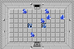 The legend of Zelda - Plan (carte) du niveau 7 de la quête 2 : La petite spirale (Zelda I Nes mini)