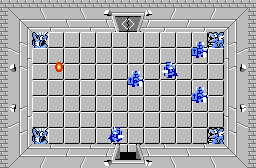 The legend of Zelda - Plan (carte) du niveau 7 de la quête 2 : La petite spirale (Zelda I Nes mini)