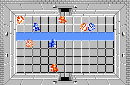 The legend of Zelda - Plan (carte) du niveau 7 de la quête 2 : La petite spirale (Zelda I Nes mini)