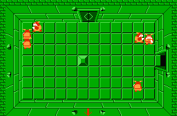 The legend of Zelda - Plan (carte) du niveau 8 de la quête 2 : La grande spirale (Zelda I Nes mini)