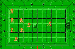The legend of Zelda - Plan (carte) du niveau 8 de la quête 2 : La grande spirale (Zelda I Nes mini)