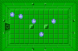 The legend of Zelda - Plan (carte) du niveau 8 de la quête 2 : La grande spirale (Zelda I Nes mini)