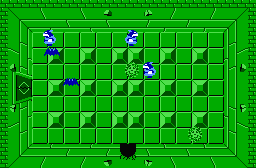 The legend of Zelda - Plan (carte) du niveau 8 de la quête 2 : La grande spirale (Zelda I Nes mini)