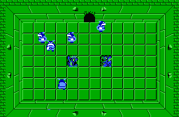 The legend of Zelda - Plan (carte) du niveau 8 de la quête 2 : La grande spirale (Zelda I Nes mini)