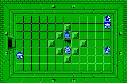 The legend of Zelda - Plan (carte) du niveau 8 de la quête 2 : La grande spirale (Zelda I Nes mini)