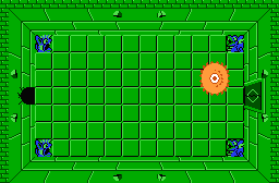 The legend of Zelda - Plan (carte) du niveau 8 de la quête 2 : La grande spirale (Zelda I Nes mini)