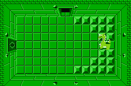 The legend of Zelda - Plan (carte) du niveau 8 de la quête 2 : La grande spirale (Zelda I Nes mini)