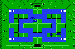 The legend of Zelda - Plan (carte) du niveau 8 de la quête 2 : La grande spirale (Zelda I Nes mini)