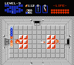 Zelda 1 - Solution du donjon 9 de la quête 2 : La tête de Ganon (Zelda I Nes mini)