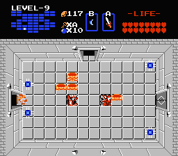 Zelda 1 - Solution du donjon 9 de la quête 2 : La tête de Ganon (Zelda I Nes mini)