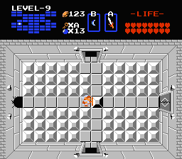 Zelda 1 - Solution du donjon 9 de la quête 2 : La tête de Ganon (Zelda I Nes mini)