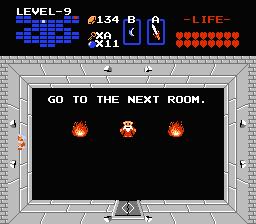 Zelda 1 - Solution du donjon 9 de la quête 2 : La tête de Ganon (Zelda I Nes mini)