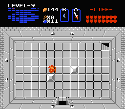 Zelda 1 - Solution du donjon 9 de la quête 2 : La tête de Ganon (Zelda I Nes mini)