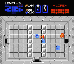 Zelda 1 - Solution du donjon 9 de la quête 2 : La tête de Ganon (Zelda I Nes mini)