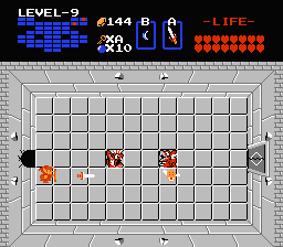 Zelda 1 - Solution du donjon 9 de la quête 2 : La tête de Ganon (Zelda I Nes mini)