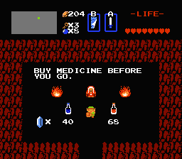 Zelda 1 - 第2任务中的道具 The Legend of Zelda(Zelda I NES mini) - Potions Zelda 1 - 第2任务中的道具 The Legend of Zelda(Zelda I NES mini) - Potions