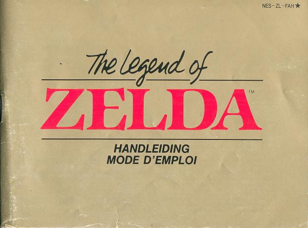 The adventure of Zelda sur Nes : La notice