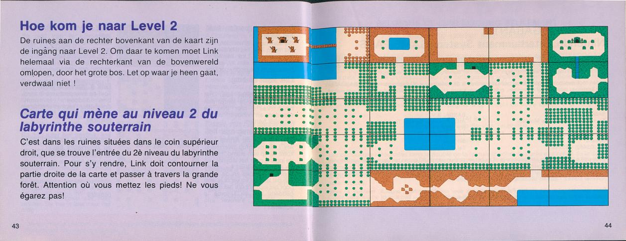 The adventure of Zelda sur Nes : La notice