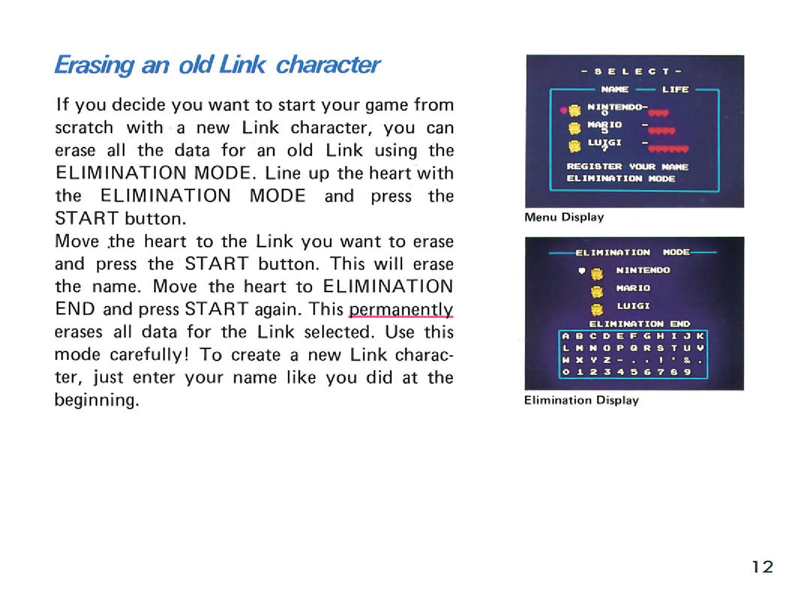 The Legend of Zelda em Nes: O Manual
