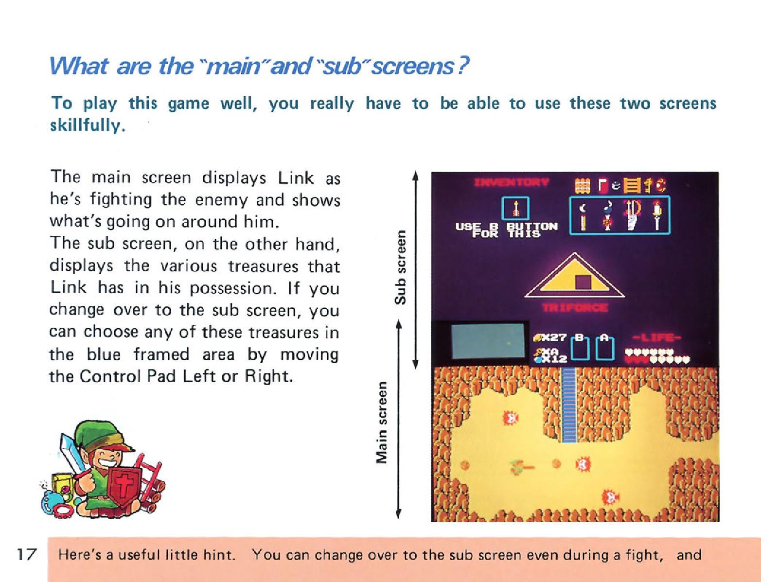 The Legend of Zelda em Nes: O Manual
