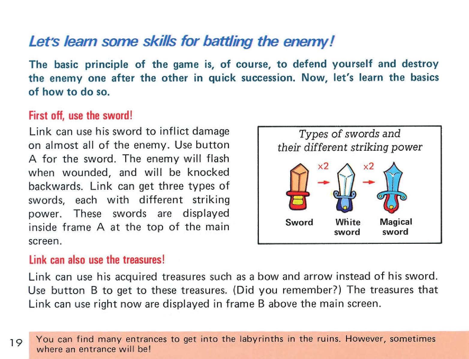 The Legend of Zelda em Nes: O Manual