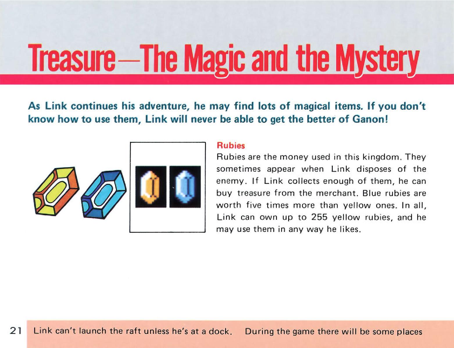 The Legend of Zelda em Nes: O Manual