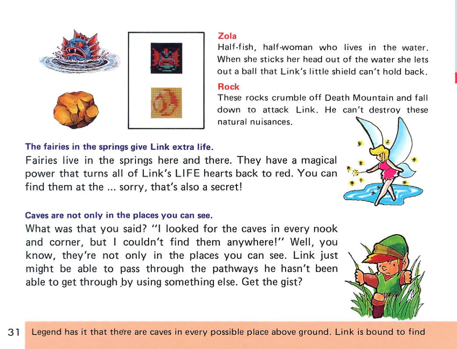 The Legend of Zelda em Nes: O Manual