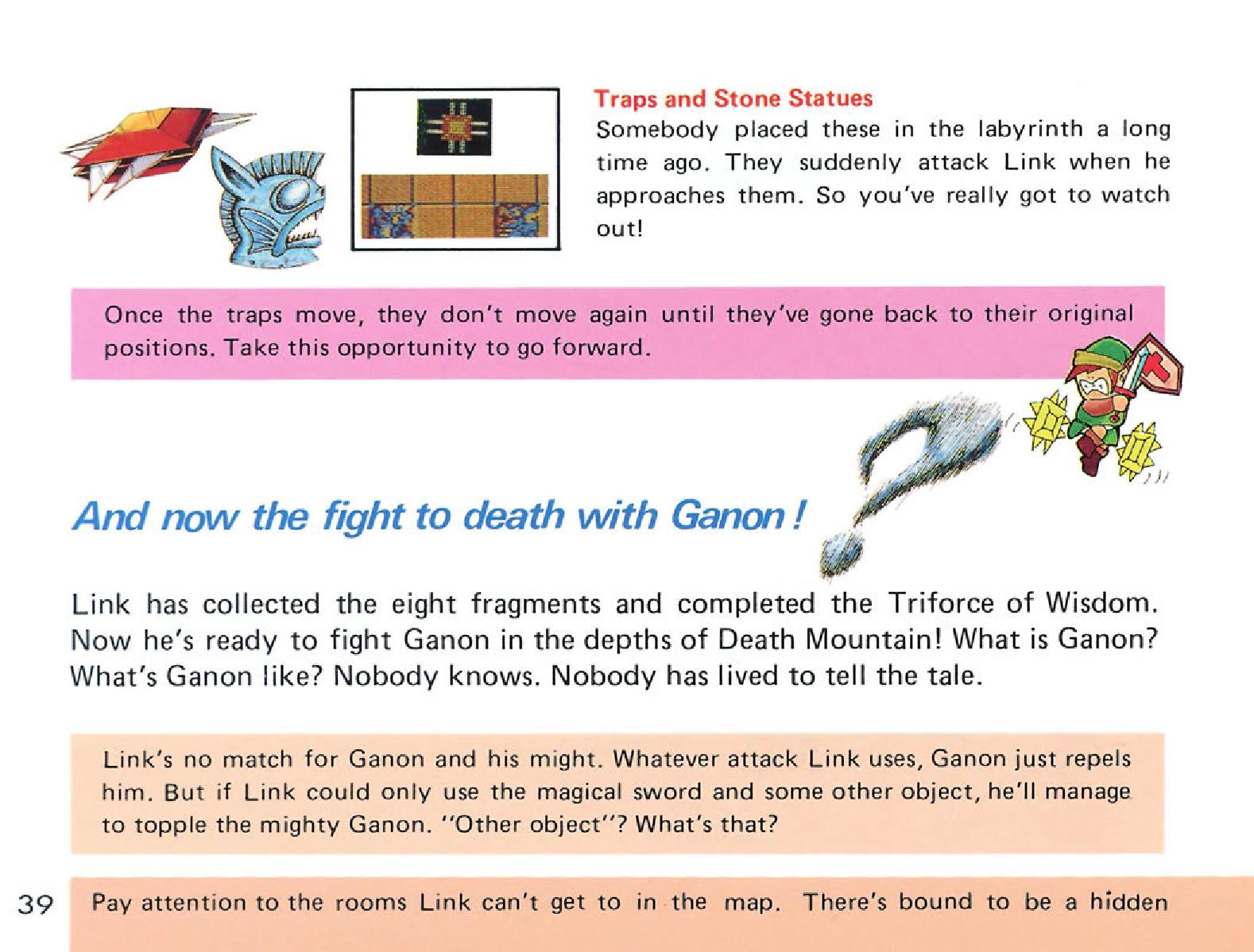 The Legend of Zelda em Nes: O Manual