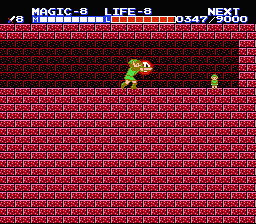 Zelda 2 - The adventure of Link sur Nes (mini) et GBA (nes classic) : Les objets et magies d'Hyrule