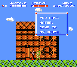 Zelda 2 - The adventure of Link sur Nes (mini) et GBA (nes classic) : Les objets et magies d'Hyrule