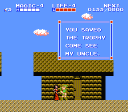 Zelda 2 - The adventure of Link sur Nes (mini) et GBA (nes classic) : Les objets et magies d'Hyrule