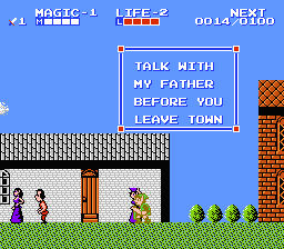 Zelda 2 - The adventure of Link sur Nes (mini) et GBA (nes classic) : Les objets et magies d'Hyrule