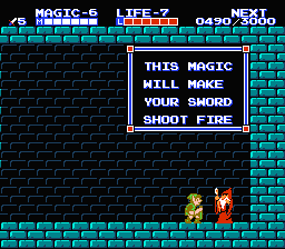 Zelda 2 - The adventure of Link sur Nes (mini) et GBA (nes classic) : Les objets et magies d'Hyrule