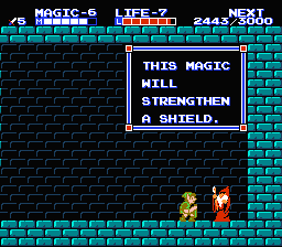 Zelda 2 - The adventure of Link sur Nes (mini) et GBA (nes classic) : Les objets et magies d'Hyrule