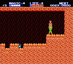 Zelda 2 - The adventure of Link sur Nes (mini) et GBA (nes classic) : les réceptacles de coeur et de magie