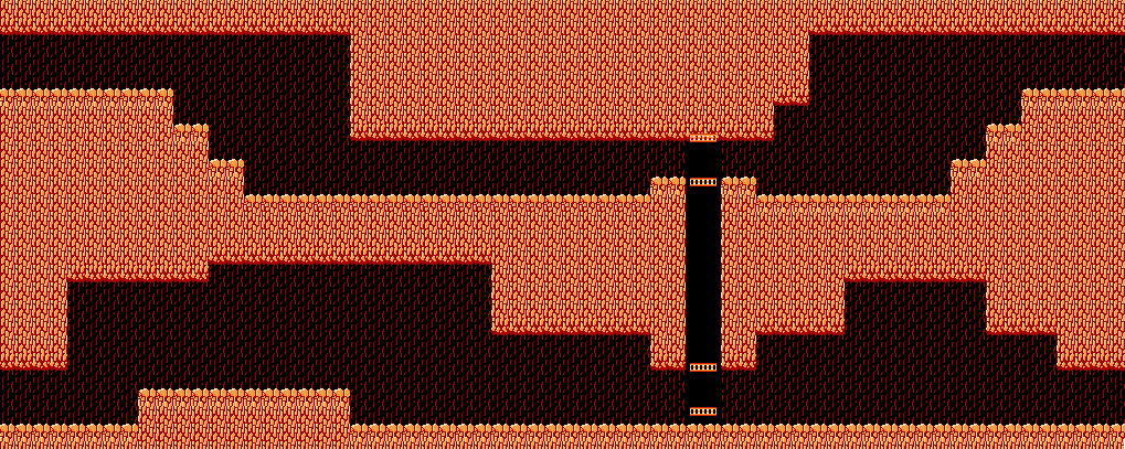 Les plans du monde Zelda 2 - The adventure of Link sur Nes : la carte du Labyrinthe de la Montagne de la mort
