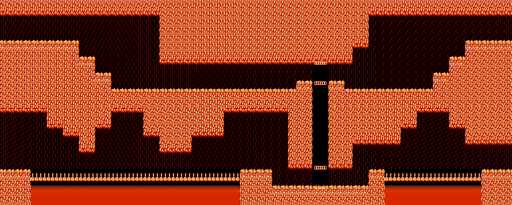 Les plans du monde Zelda 2 - The adventure of Link sur Nes : la carte du Labyrinthe de la Montagne de la mort