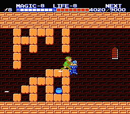 Soluce de Zelda II - The Adventure of Link (Zelda 2) sur Nes (Nintendo Entertainment System) : Donjon 7 - le grand palais (great palace)