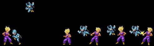 Snes-এ Dragon Ball Z 2 - La légende Saien: Petit Cell-এর বিশেষ আক্রমণ