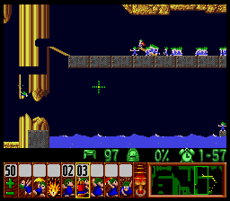 Lemmings Super nintendo : La soluce du niveau 4 - 29 : Save me