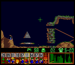 Lemmings Super nintendo : La soluce du niveau 4 - 30 : Rendezvous at the mountain