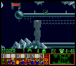 Lemmings Super nintendo : La soluce du niveau 5 - 03 : SUNSOFT SPECIAL 3