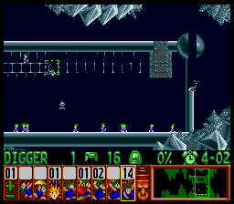 Lemmings Super nintendo : La soluce du niveau 5 - 03 : SUNSOFT SPECIAL 3