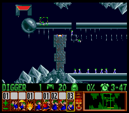 Lemmings Super nintendo : La soluce du niveau 5 - 03 : SUNSOFT SPECIAL 3
